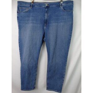 ASOS Women's Jeans Plus Size 22 UK 26 Blue Straight Denim Jean Pants